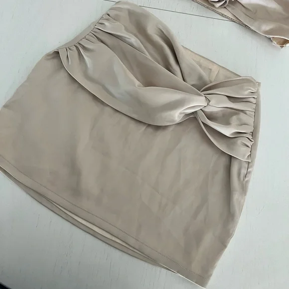 More to Come, Cream Skirt & Top, Size XS - Picture 2 of 6